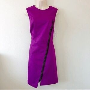 W by Worth Denim Asymmetrical Zip Dress